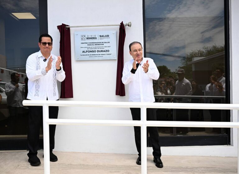 Inaugura Gobernador Durazo primer Centro Coordinador de Salud en México para eficientar atención médica