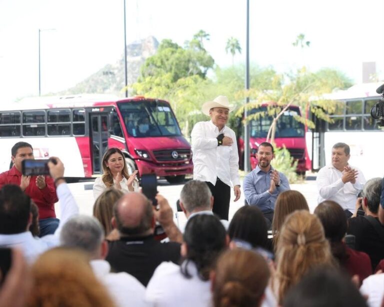Con la incorporación de 175 unidades nuevas, Gobernador Durazo moderniza transporte público de Hermosillo